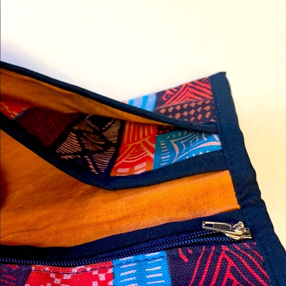 African Canvas Wallet | Tribal Clutch Bag Passport Holder Unisex Money Pouch - Picture 3 of 9